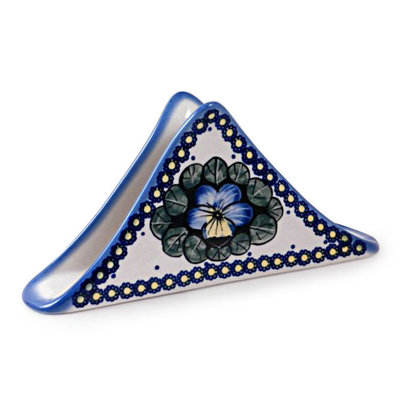 Pansies Triangular Napkin Holder