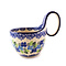 Blue Phlox Loop Handle Soup Bowl