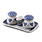 Three Sisters Salt & Pepper w/ Tray