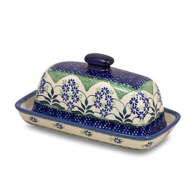 Forget Me Nots Butter Dish