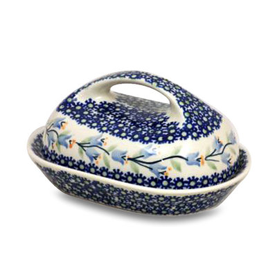 Bell Flower Butter Dish w/ Handle