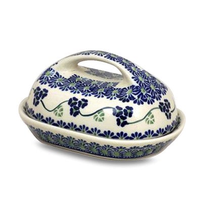 Three Sisters Butter Dish w/ Handle