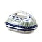 Blue Poppies Butter Dish w/ Handle