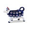 Dotted Peacock Cow Creamer