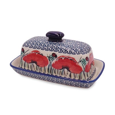 Lady Bug Butter Dish