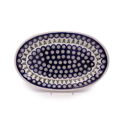 Christmas Trees Oval Platter