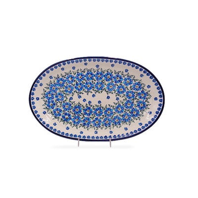 Modern Floral Oval Platter