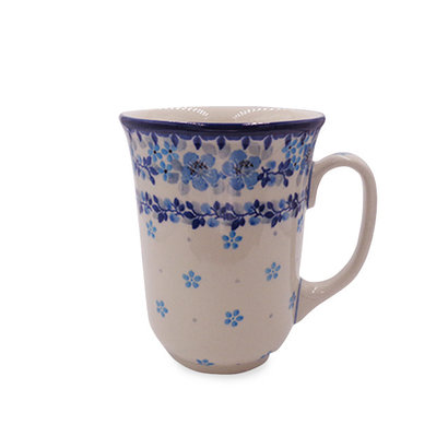Blue Flax Flower Bistro Mug