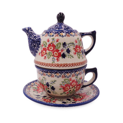 Lidia Stacked Teapot & Cup