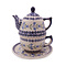 Bell Flower Stacked Teapot & Cup