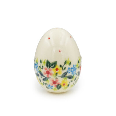 Polish Stoneware Easter Bunny -- Dainty Daisy Bunny - The Polish Pottery  Shoppe