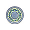 Blue Berries Dinner Plate