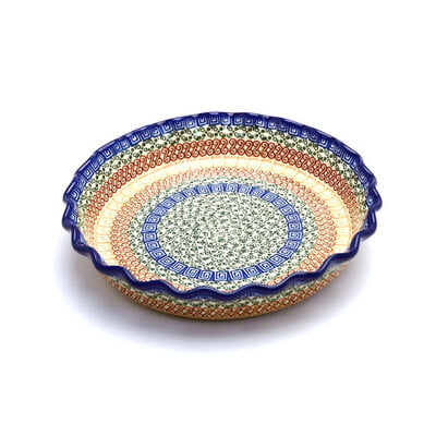 Autumn Fluted Pie Plate