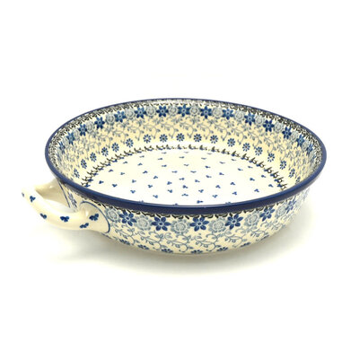 Silver Lace Round Baker w/ Handles - 10"