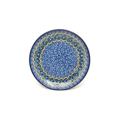 Peacock Feather Dessert Plate