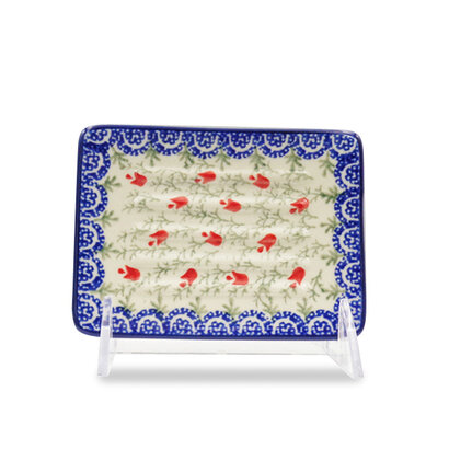 Crimson Bells Soap Dish - Rectangular