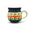 Peach Spring Daisy Bubble Mug - Lrg