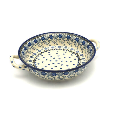 Silver Lace Rnd Baker w/ Handles - 8"