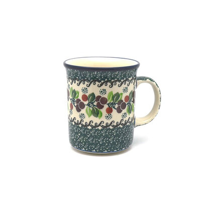 Burgundy Berry Green Straight Mug