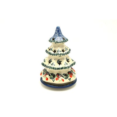 Red Robin Christmas Tree Luminary - 7"