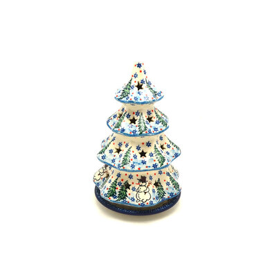 Snowman Christmas Tree Luminary - 8"