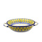 Yellow Lace Rnd Baker w/ Handles - 6 ¾”