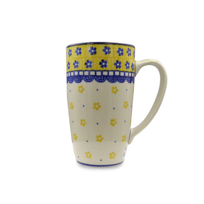 Yellow Lace Tall Mug