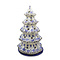 Silver Lace Christmas Tree Luminary - 9 ¾”
