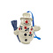 Dainty Daisies Snowman Ornament - Sm