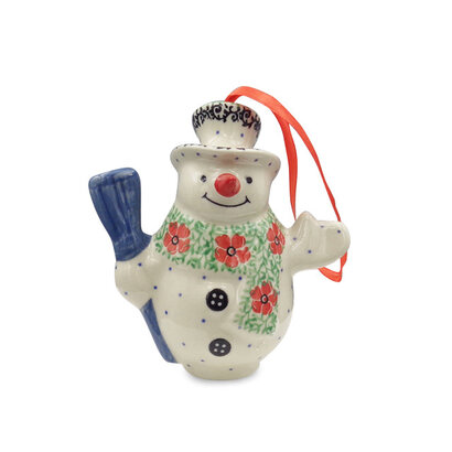 Maraschino Snowman Ornament - Sm