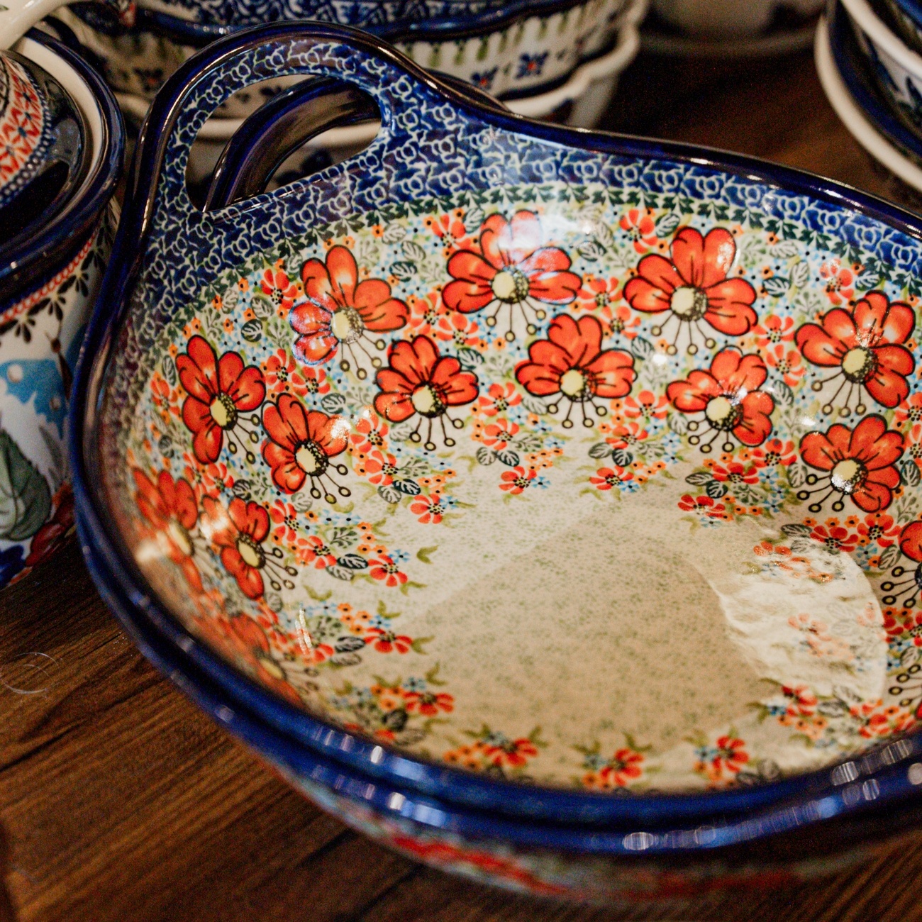 Polish Pottery Under The Christmas Tree Loaf Pan