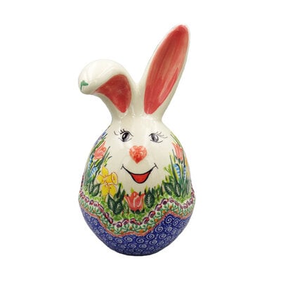 Spring Floral Bunny in the Egg