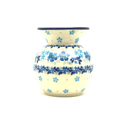 Blue Flax Flower Bubble Vase