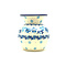 Blue Flax Flower Bubble Vase