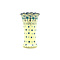 Bachelor Button Fluted Vase