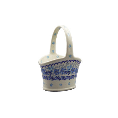 Blue Flax Flower Basket
