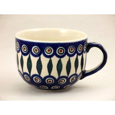 Peacock Latte Cup
