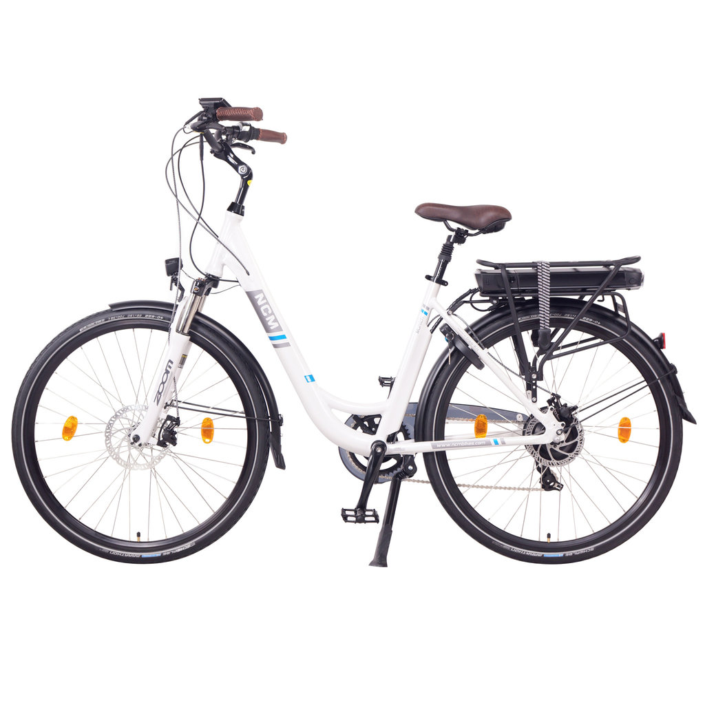 NCM Munich Electric Trekking Bike, E-Bike, E-Treking, 250W, 36V 13Ah 468Wh [White 28]