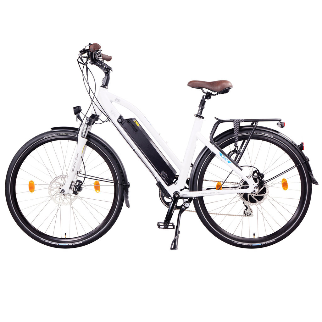 NCM Milano Plus Trekking E-Bike, City-Bike, 250W, 48V 16Ah 768Wh Battery [White 28]