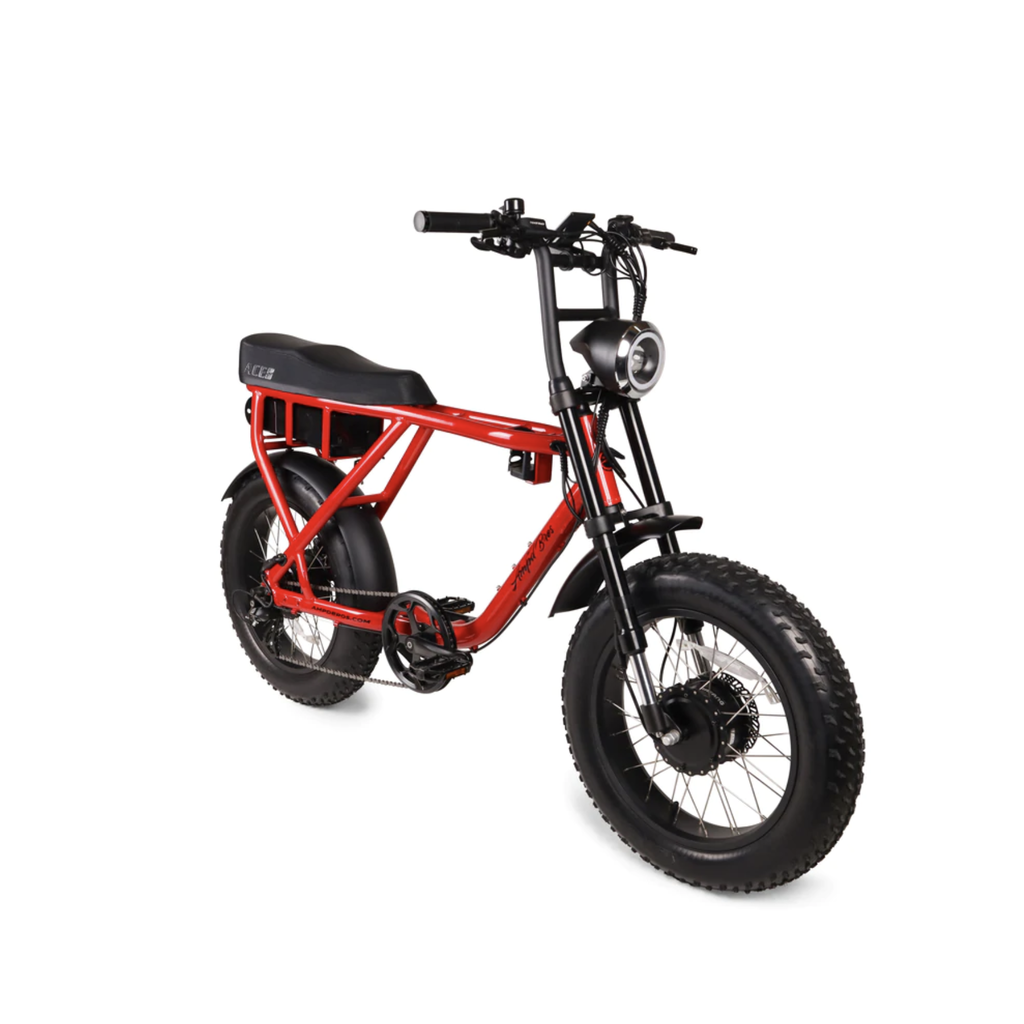 AMPD Brothers Ampd Brothers ACE-X PRO Dual Motor Mettallic Red Fat Electric Bike