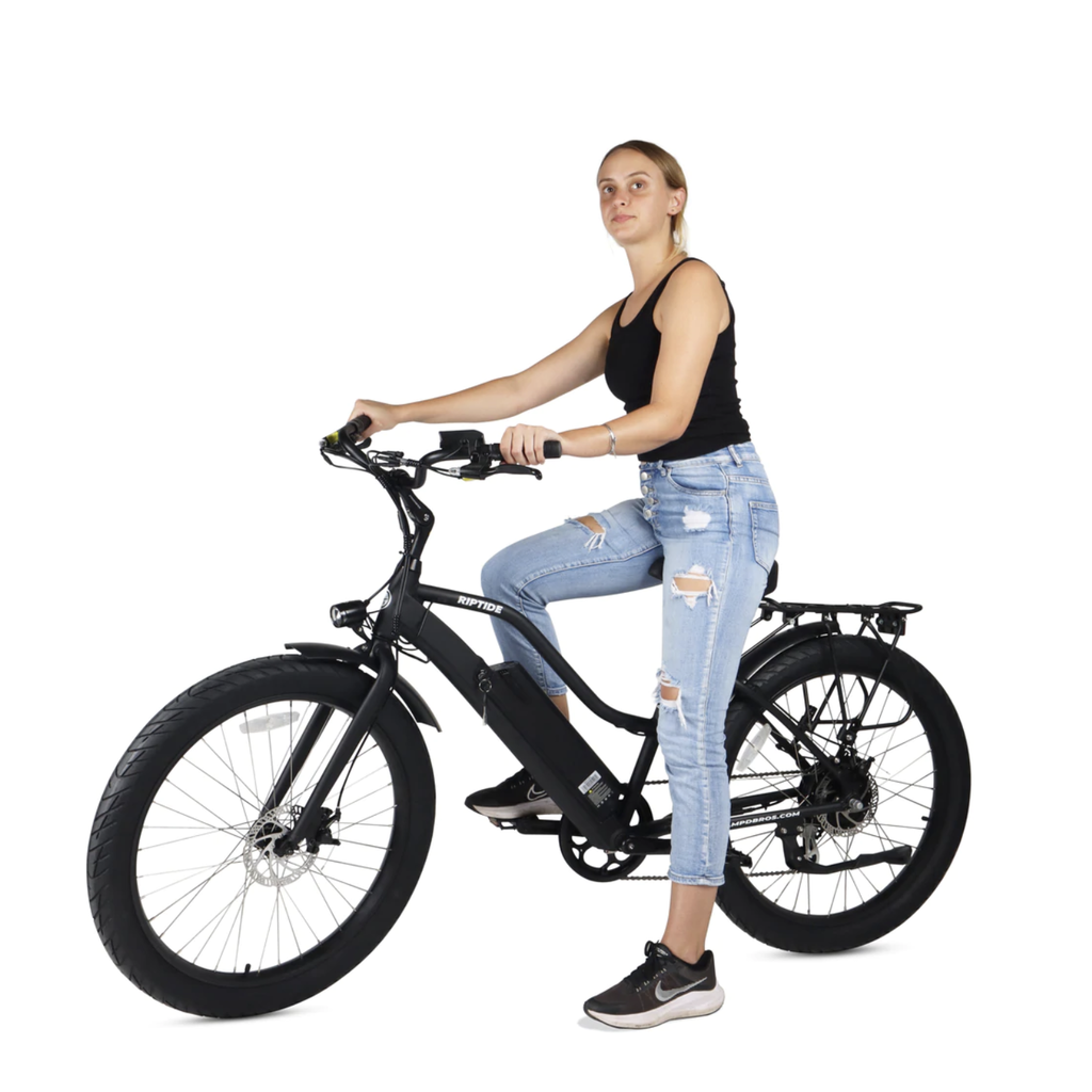 AMPD Brothers Ampd Brothers RIPTIDE-S 2 Mint Electric Beach Cruiser Bike