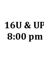 11/3/25-16U/18U Only Fielding - 8:00 pm
