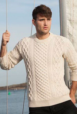 blasket honeycomb stitch aran sweater