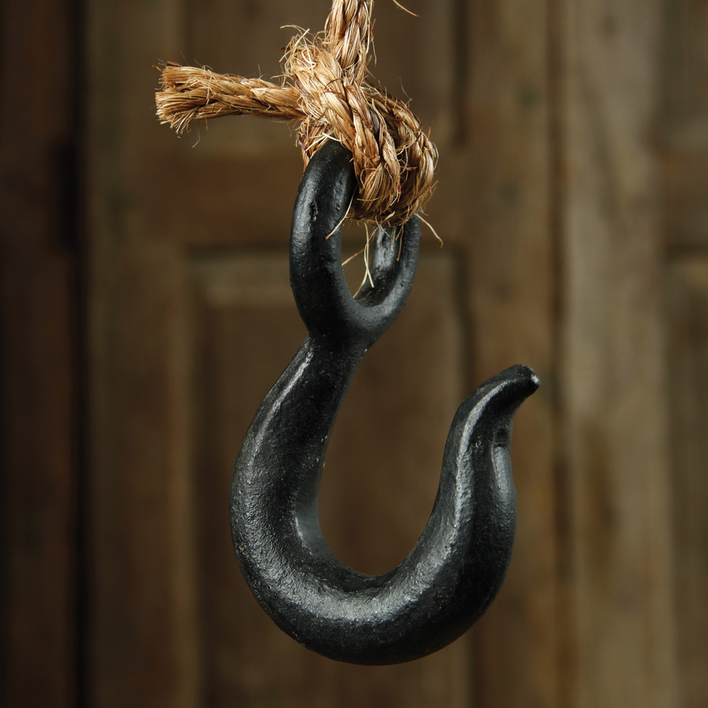 HomArt Industrial Iron J Hook Black AREOhome