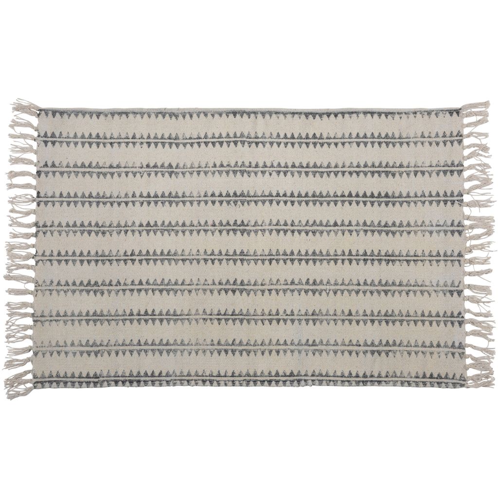 block print rug cotton
