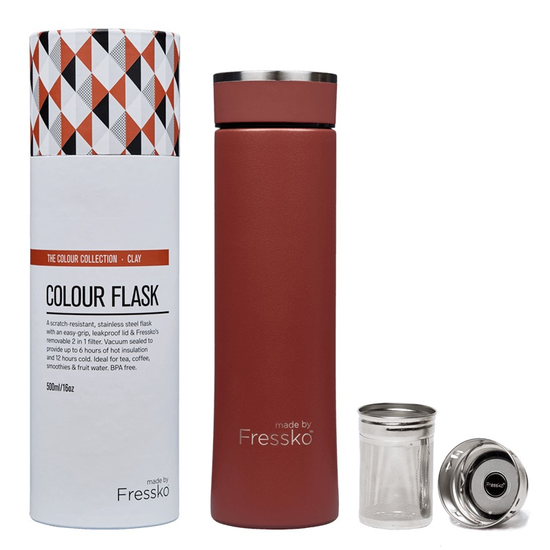 Australia Fressko Flask 500ml Clay