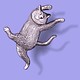 USA Pin: Gorey-Dancing Cat STG