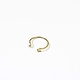 USA Hammered J Ring Gold size 6