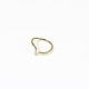 USA Hammered L Ring Gold size 6