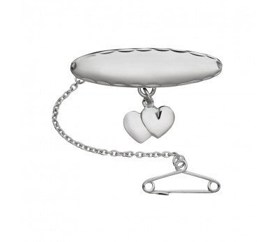 Australia Sterling Silver Brooch with Hearts